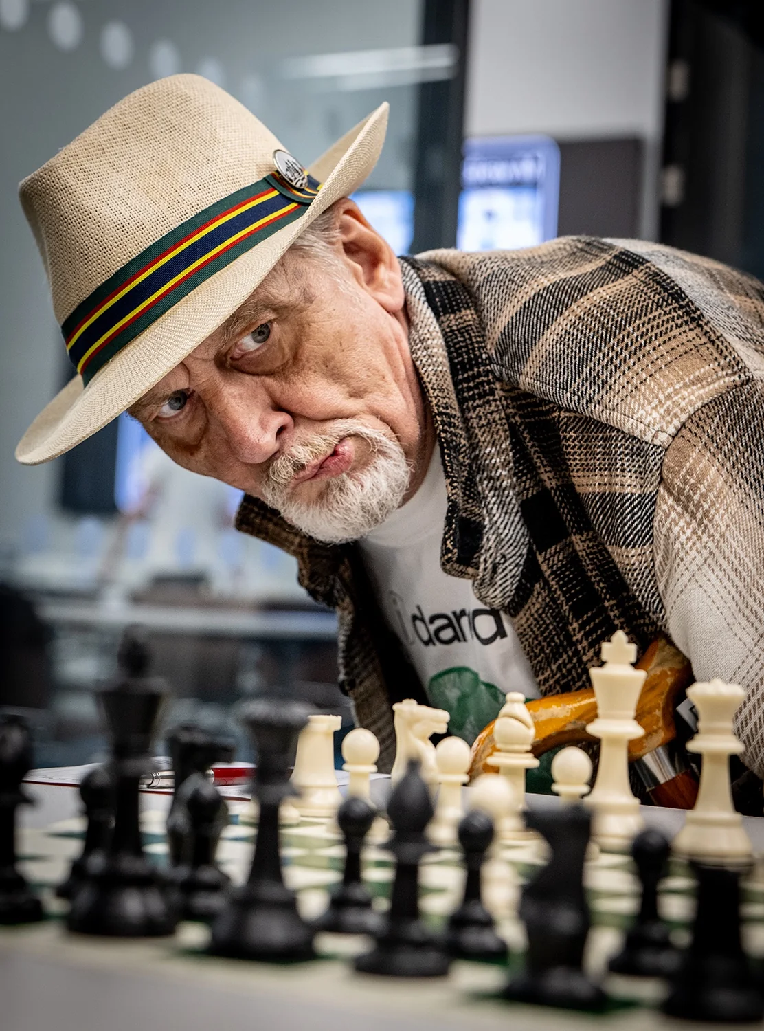 Chess player at a Sussex event