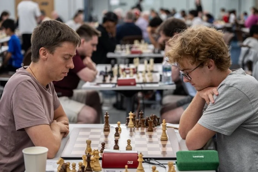 Players competing at the Sussex chess event